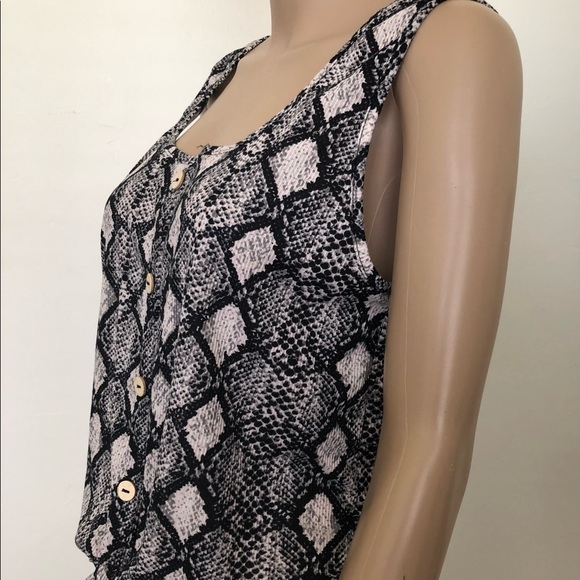 CAUTION TO THE WIND Womens Knitted Top  Tie Front Size Medium Juniors New - Picture 6 of 10